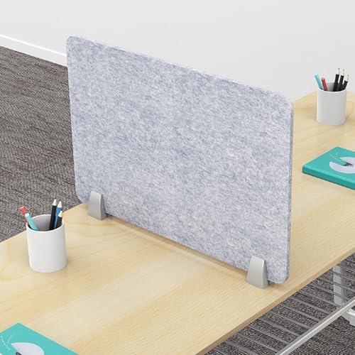 Desk Privacy Panel Soundproofing Divider for Office Cubicles 40x80cm Noise Reduction Polyester Felt Barrier