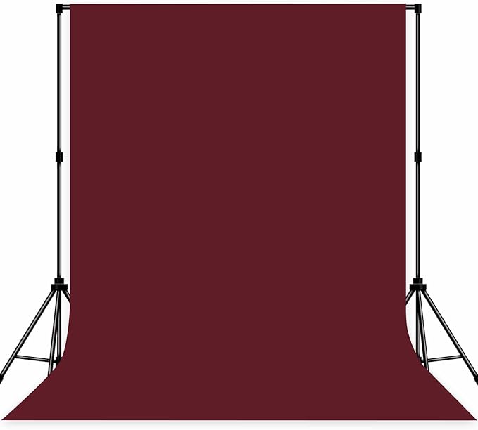 Photo Backdrop Wine Red Background Cloth Professional Photography 6x9ft Seamless Design to Eliminate Wrinkles Wedding Luxury Theme Decoration Art Exhibition Gallery Display