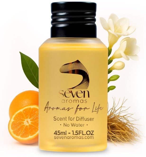 SevenAromas Hotel Scent Diffuser Oil, Luxury Hotel-Inspired Essential Oil for Aromatherapy & HVAC Diffusers – Premium Dropper Bottle - 45 ml 1.52 FL oz (Purple Lavander)