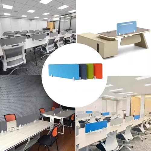 Desk Privacy Screen for Noise Reduction & Visual Isolation Adjustable Acoustic Partition Panel Office Divider Enhanced Focus Productivity