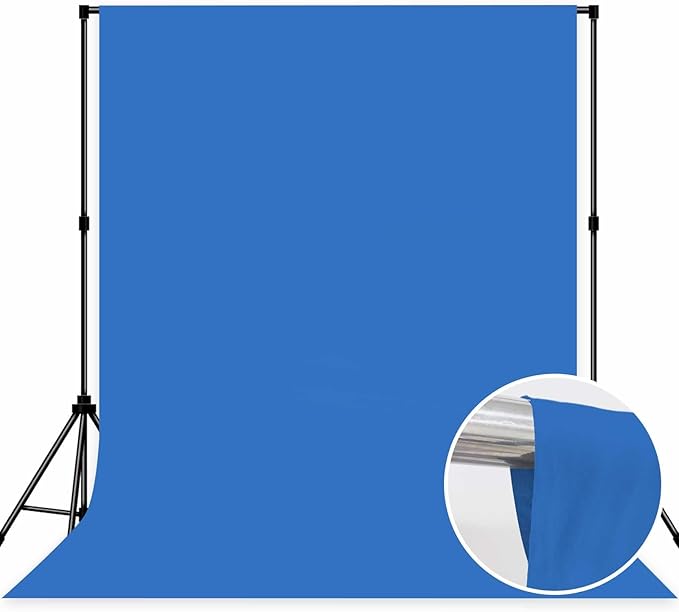 Photo Backdrop Blue Background Fabric Professional Photography 10x10ft Seamless Design Eliminates Wrinkles Ocean Theme Event Bachelor Party Decoration