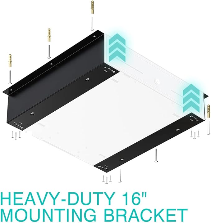 TidyFriend Cash Register Stand Brackets, 16 in Cash Drawer Under Counter Mount Brackets, Heavy Duty Steel Mounting Brackets for Square Cash Drawer, Brackets for Cash Drawer Under Counter (2 Pack)