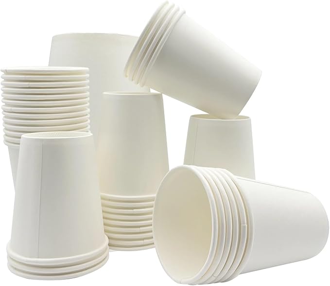 White Paper Coffee Cups – 12 Oz. [400 - Pack] Disposable Hot & Cold Beverage Cups | Durable Paper Cups for Hot and Cold Coffee, Water, Juice, Tea & More – Ideal for Office, Parties, Home & Travel Use