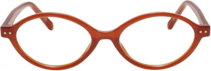 TIJN Olisa Blue Light Blocking Glasses for Women Men,Oval Glasses Frame Bluelight Glasses for Gaming/Computer/Screen