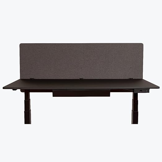 RCLM6024SG Reclaim Desktop Privacy Panel, Soundproof Desk Privacy Partition for Home or Office, 60" Width x 24" Height, Slate Gray