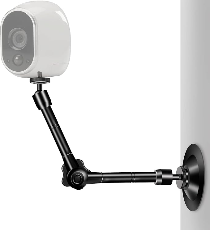 UYODM 2 Pack Articulating Magic Arm Wall Mount Holder Stand Compatible with CCTV POV Camcorders Cameras, LED Light, Video Lamp,DSLR,Flash,Digital Camera,Security Cameras