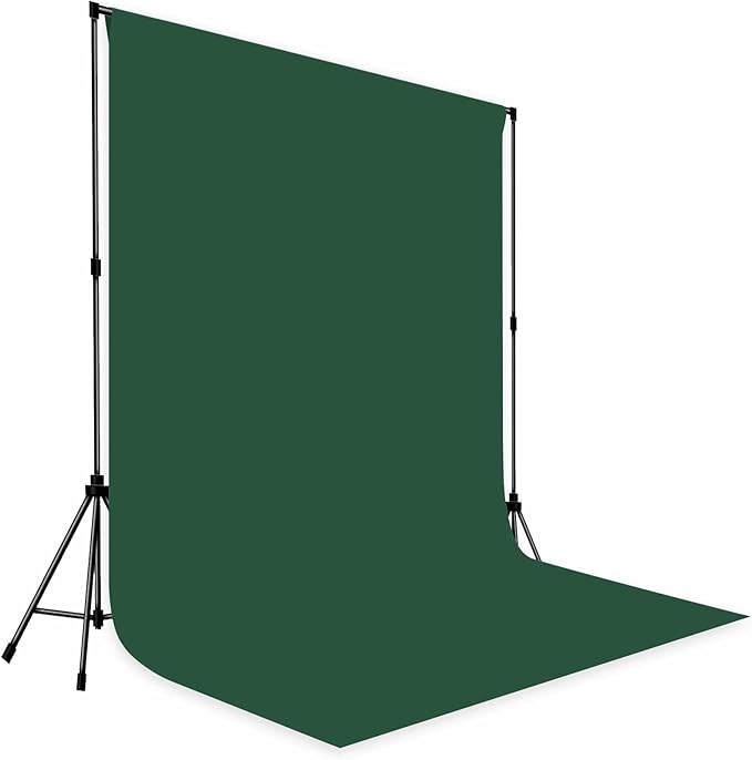 Photo Backdrop Deep Green Background Fabric Professional Photography Solution 6x9ft Seamless Design Eliminate Wrinkles Natural Theme Photography and Flower Background