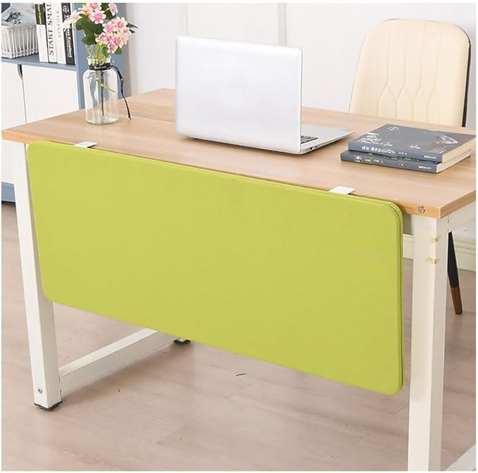 Desk Privacy Divider, Desk Divider Sound Proof Dividers Privacy Shields for Under The Table Privacy Panels for Students and Office Divider(Green,100X40cm)