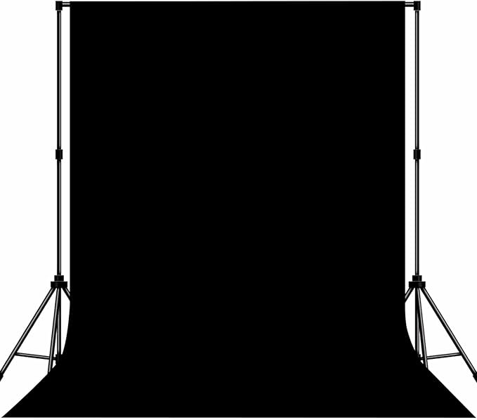 Photo Backdrop Black Background Cloth Professional Photography 6x9ft Seamless Design Eliminates Wrinkle Portrait Photography Wedding Dark Theme Decorations