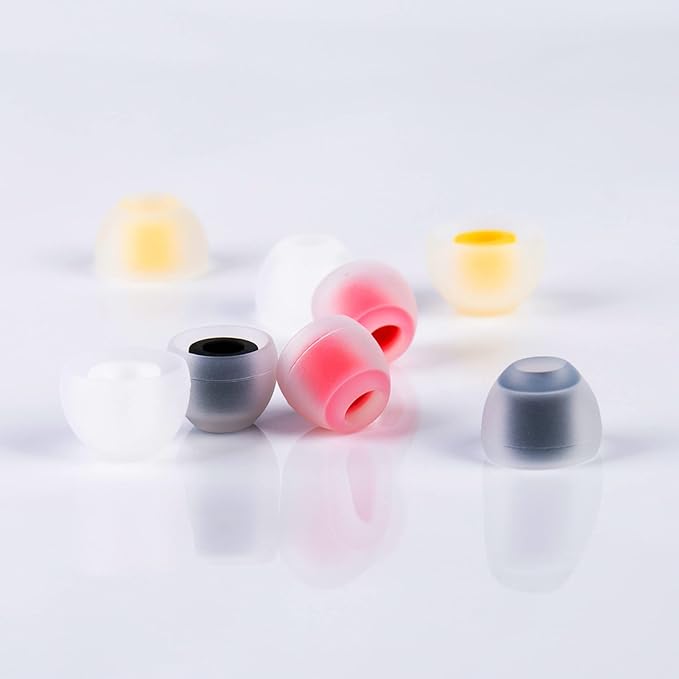 5 Pairs KBEAR 07 Ear Tips, KINBOOFI KZ ZS10 PRO Silicone IEM Eartips Earbuds for KZ ZST ZS10 PRO X AS10 AS24 ZSN ZSN PRO X ZSN PRO ZS10 PRO2 TANGZU WAN'ER CCZ DC02 DC01-PRO Wired Headphone（S/M/L）