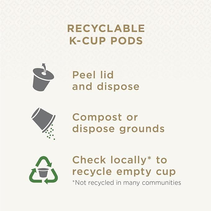 Peet's Coffee, Dark Roast Decaf Keurig K-Cup Pods, Decaffeinated Arabica Coffee - Decaf House Blend 60 Count (6 Boxes of 10 K-Cup Pods)