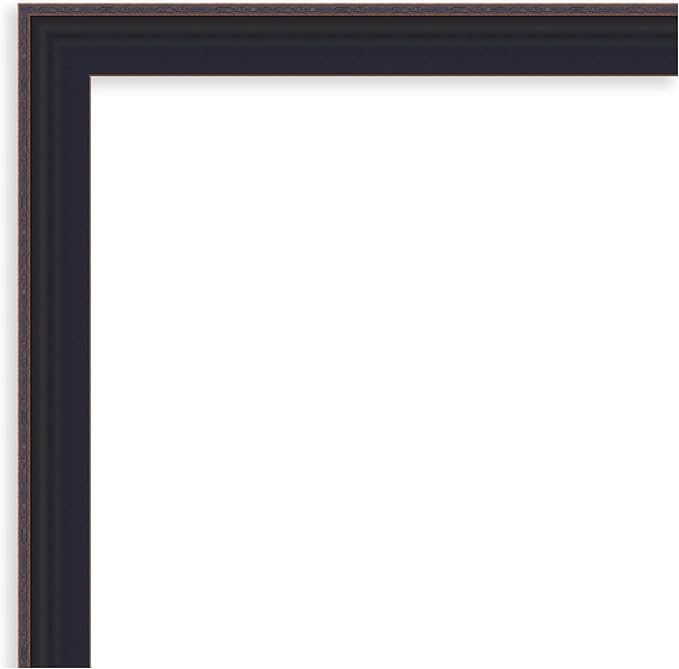 Amanti Art Black Framed Magnetic Board 27x39 Large Vision Board for use with Magnets, 100% Metal Sheet to Display Items as Office Decor or for Home Organization in mudroom, Kitchen or Kids Room