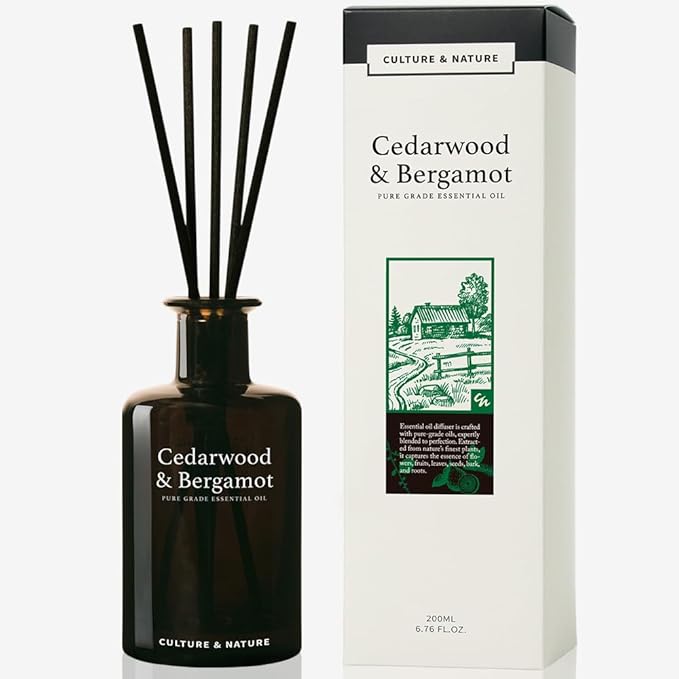 CULTURE & NATURE Pure Grade Essential Oil Diffuser (Cedarwood & Bergamot)