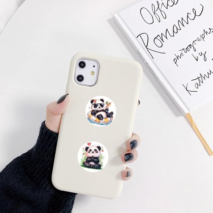 500 Pcs Cute Panda Sticker for Teen - Sticker Graphic - Cartoon Stickers for Water Bottles Laptop Bumblebee Stickers Waterproof Aesthetic Vinyl Decals Stickers for Adults Teens