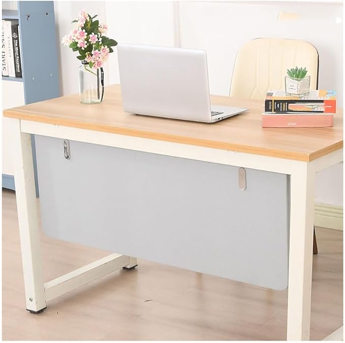 Desk Privacy Divider, Desk Divider Sound Proof Dividers Privacy Shields for Under The Table Privacy Panels for Students and Office Divider(White,100X40cm)