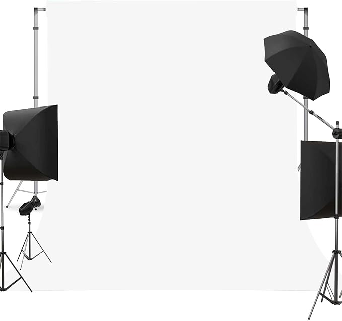 White Photo Backdrop for Photoshoot White Background for Photography Photo Backdrop Curtain for Party 10 x 10 FT