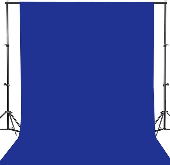 GFCC 10x12FT Royal Blue Backdrop Background Blue Photo Background Photography Backdrop for Photoshoot Screen for Video Recording Picture
