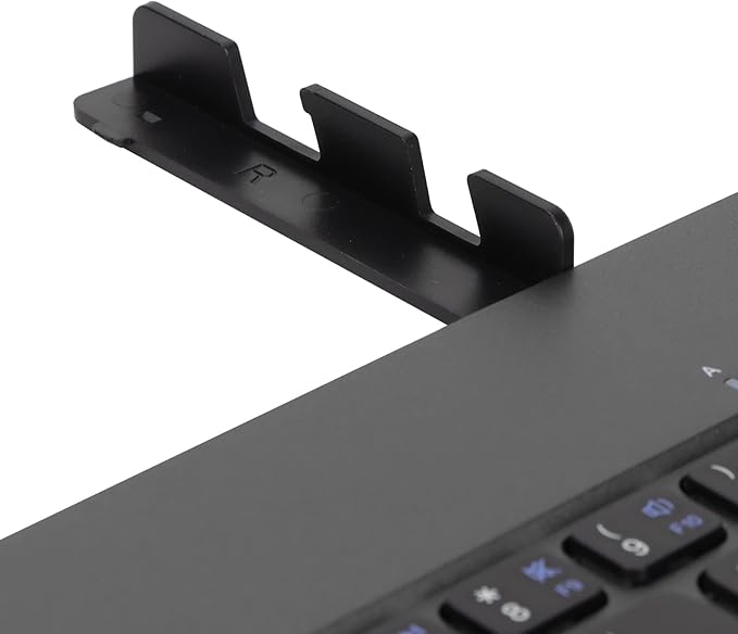 Vvikizy Foldable Laptop Keyboard, Portable Wireless BT Keyboard with 140mAh Battery and Phone Holder, for iOS Tablets Laptops