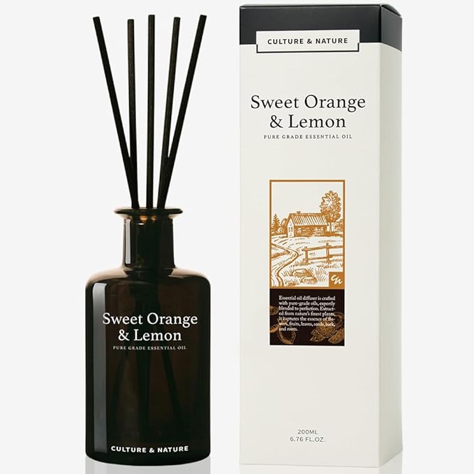 CULTURE & NATURE Pure Grade Essential Oil Diffuser (Sweet Orange & Lemon)