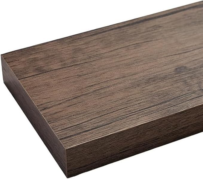 Floating Shelves for Wall, Bathroom Shelves Over Toilet, Wall Shelves & Book Shelf for Room, Hanging Shelf, Wooden Wall-Mounted Small Floating Shelves, 12 x 7 x 1.5 in (Smoke Gray, Set of 3)