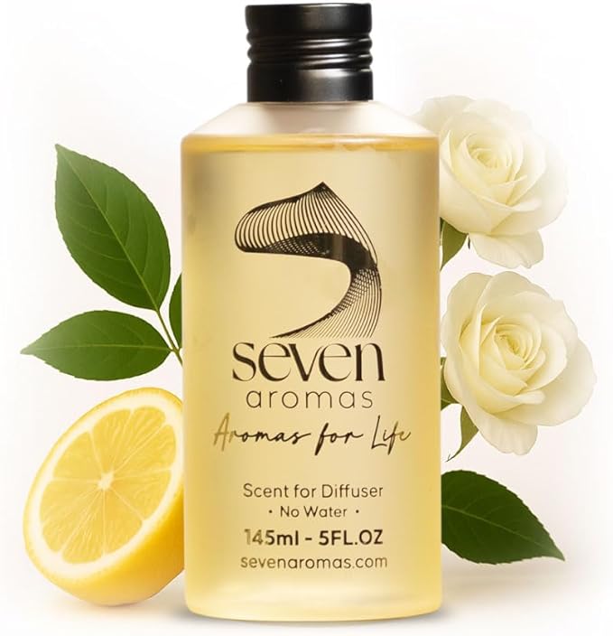 SevenAromas Hotel Scent Diffuser Oil, Luxury Hotel-Inspired Essential Oil for Aromatherapy & HVAC Diffusers – Premium Dropper Bottle - 145 ml 5 FL oz (Green Bamboo Soft)