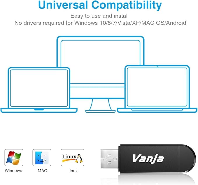 Vanja SD Card Reader USB Camera SD Card Adapter for Micro SD SDXC SDHC MMC UHS-I Cards, Memory Card Reader Support Android/PC/Laptop, Plug & Play
