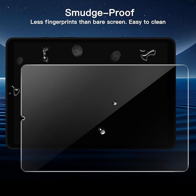 JETech Screen Protector for Samsung Galaxy Tab A11 / Tab A9 8.7-Inch 2025/2023 with Easy Installation Frame, Tempered Glass Film, HD Clear, 2-Pack