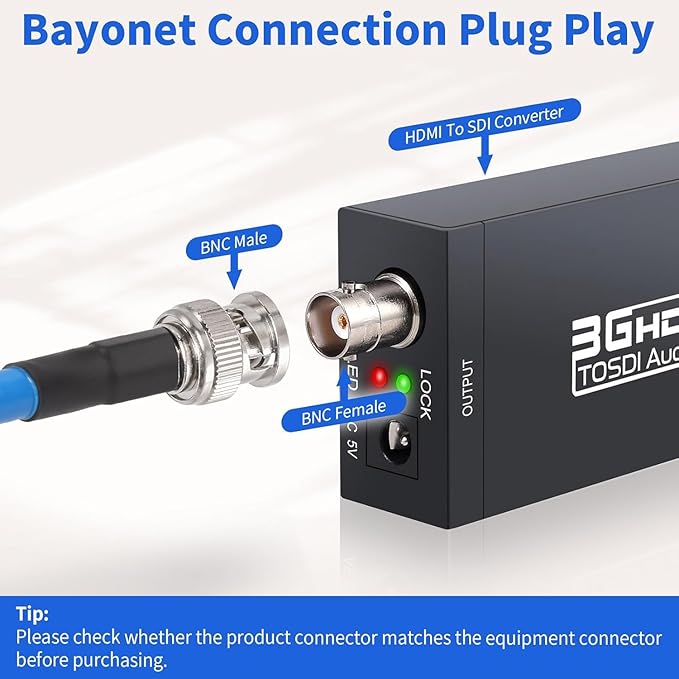 Superbat SDI Cable BNC Cable 3G/6G/12G HD-SDI Cable (Belden 1694A，3ft Supports HD-SDI/3G-SDI/4K/8K Camera SDI Video Cable Precision Video Cable (2Pcs)