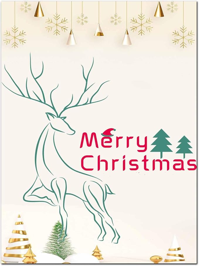 DUGUTUL Premium Festive Christmas Stationery Set Spread Holiday Joy, 48 Sheets, 8.5 x 11 Inches, 100gsm, Perfect for Personalized Gifts and Add Holiday Magic to Your Messages (A)