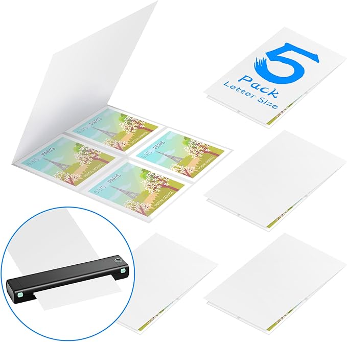 Laminator Carrier Sleeve Lamination Carrier Thermal Laminating Carriers Sheets Thermal Carrier Sheet for Laminator with All Brand Laminating Pouch (5, Letter Size)