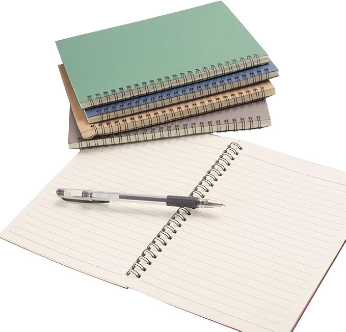Rocutus 5pcs Colorful Spiral Notebook Student Small Study Book Spiral Notebook Small Notebook Office Simple Working Book Diary Notebook