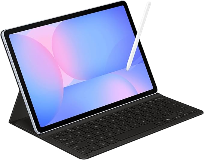 SAMSUNG Galaxy Tab S10 FE 128GB WiFi Android Tablet + Book Cover Keyboard Slim, Large Display, Long Battery Life, Powerful Processor, S Pen, US Version, 2025, 2 Yr Manufacturer Warranty, Blue