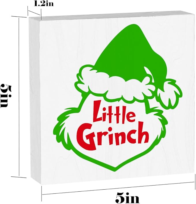 Funny Christmas Decor Christmas Decorations for Home Novelty Christmas Signs Christmas Holiday Decor Christmas Vacation Decorations Xmas Vacation Sign Merry Xmas Decorations 5 x 5 Inches