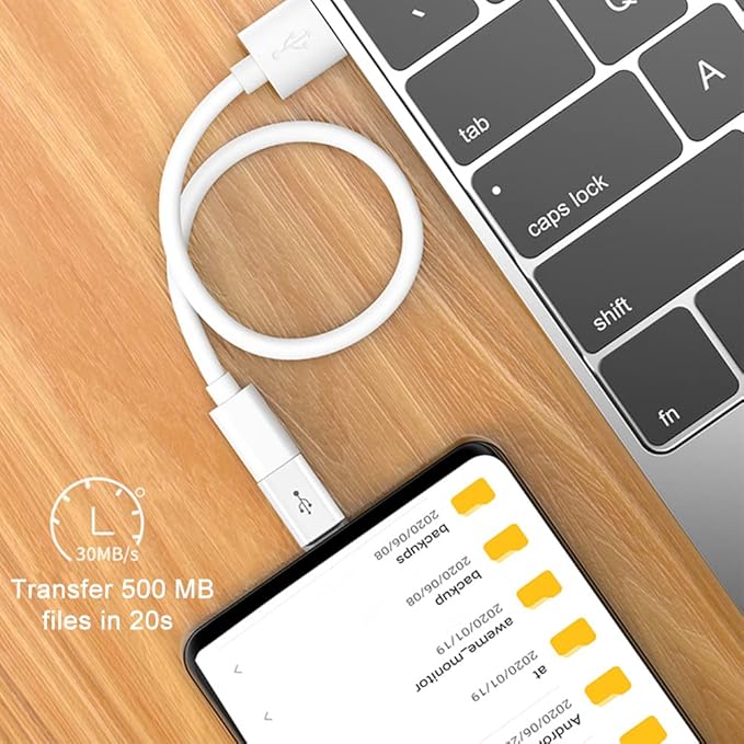 Adapter Micro USB to USB C (4 Pack), Micro-USB Female to USB-C Male OTG Adapter Compatible with Samsung Galaxy, LG, Huawei, Type-C Phones, Tablets and More (2 Black and 2 White)