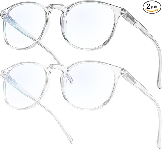 IBOANN Blue Light Glasses for Woman/Men, Fashion Blue Light Glasses Men, Fake Glasses Help Reduce Screen Fatigue