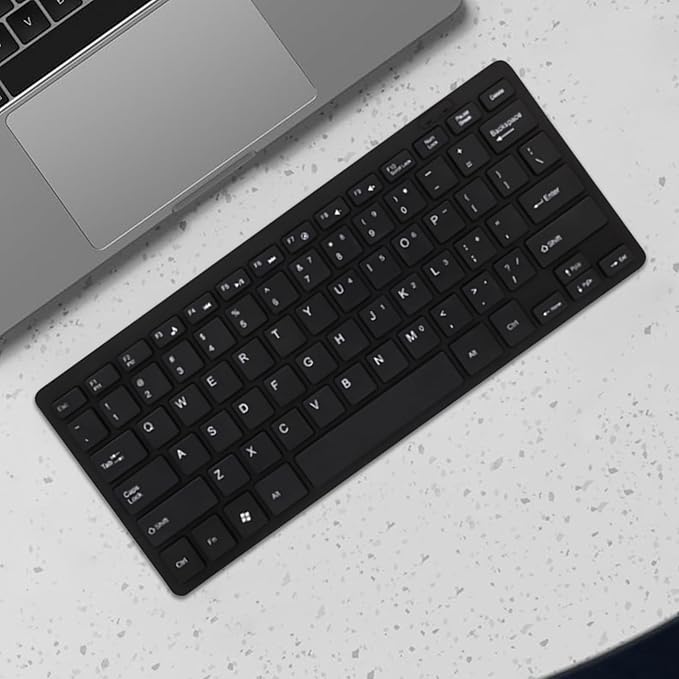 Compact Quiet Keyboard for Laptop, USB Lightweight Keypad - Portable Ultra-Slim Typing Device for Laptop Tablet Men Women