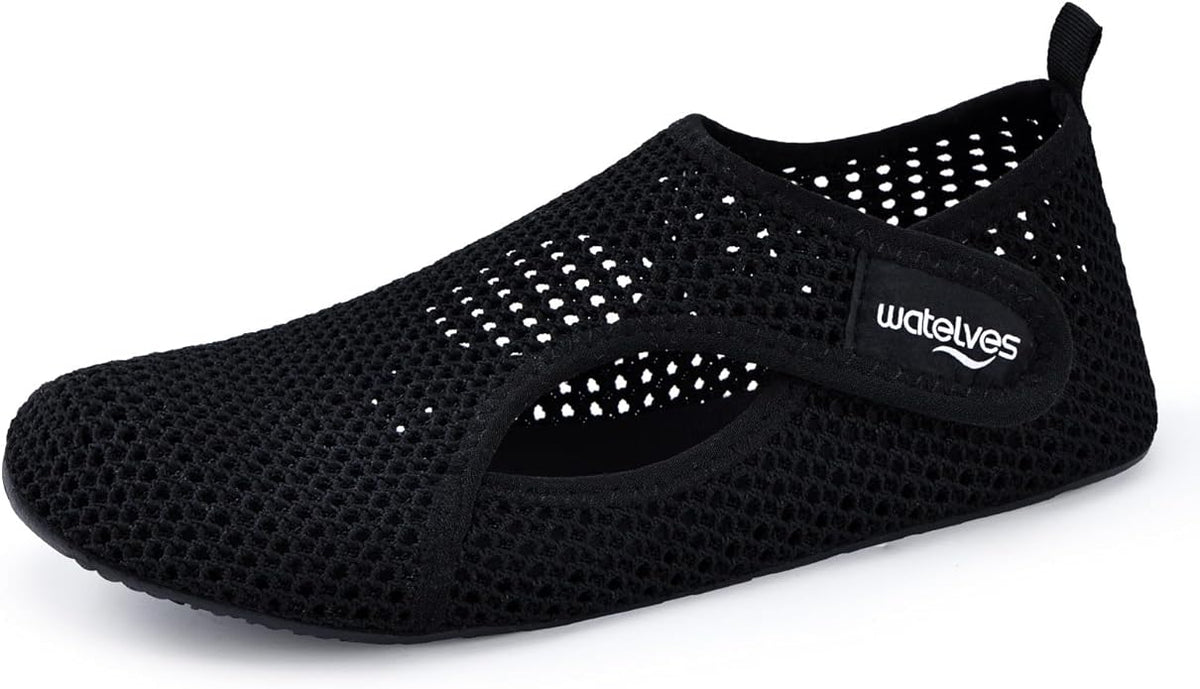 WateLves Water Shoes for Women Men Swim Beach Aqua Socks House Slippers Quick Dry Barefoot Travel Shoes with Adjustable Magic Tape for Pool Diving Boating Yoga