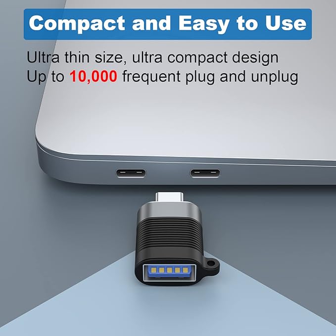 AreMe USB C Adapter (6 Pack), Micro USB Male to USB C Female Adapter, USB 3.0 to Type C Converter Connector