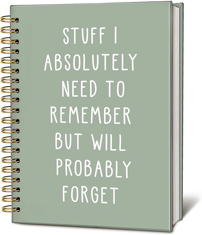 LIANGW Funny Notebooks Journal, Sarcastic Notebooks for Work, Funny Office Gifts for Coworkers, Funny Notebooks for Work, Office Humor Gifts, Black Hardcover Spiral Notebook 5.5x8.3 Inch(green)