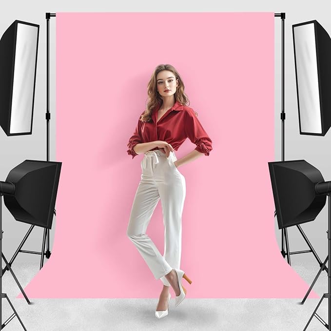 Large Size 10x10FT Pink Background Studio Background Photography Party Video Recording Portrait Screen Props