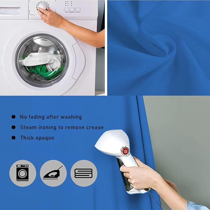 6x8 Ft Polyester Blue Photo Backdrop for Photoshoot Background for Photography Screen Video Recording Blue Screen Photo Background Streaming Video Shooting Backdrop