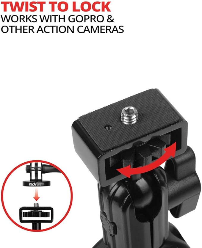 Tackform Headrest Mount for GoPro and Other Action Cameras,10.75 Inch