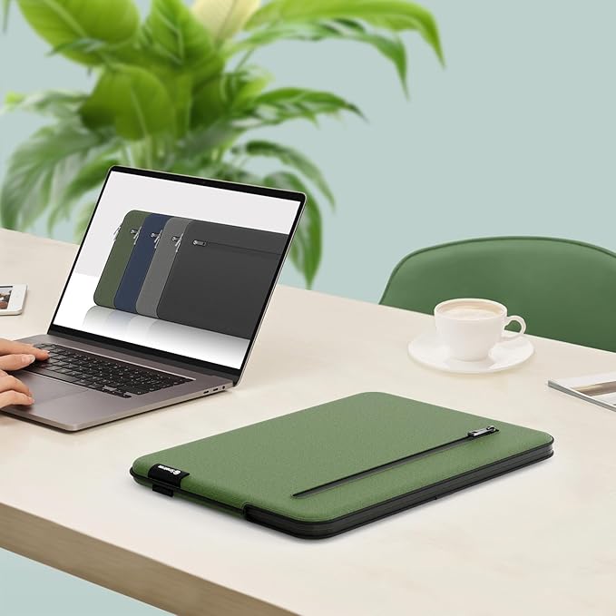 Smatree SlimPro Laptop Sleeve Case for 16 inch HP ProBook 465 G11/460 Touch screen G11 Notebook PC, for 16 inch ProBook 4 G1a/G1i,Case with Accessory Pocket, Patented Super-Corner Design,Green (S619G)