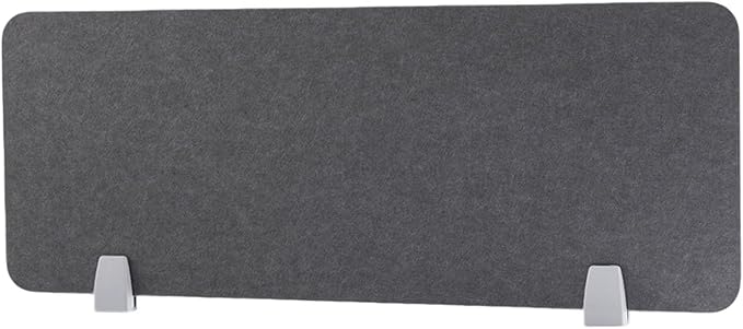 Desk Divider Privacy Panel Clamp-on Acoustic Freestanding Desktop Partition Dividers for Office Student Sound Proof Reducing Noise Visual Distractions Dark-Grey 30 * 80cm
