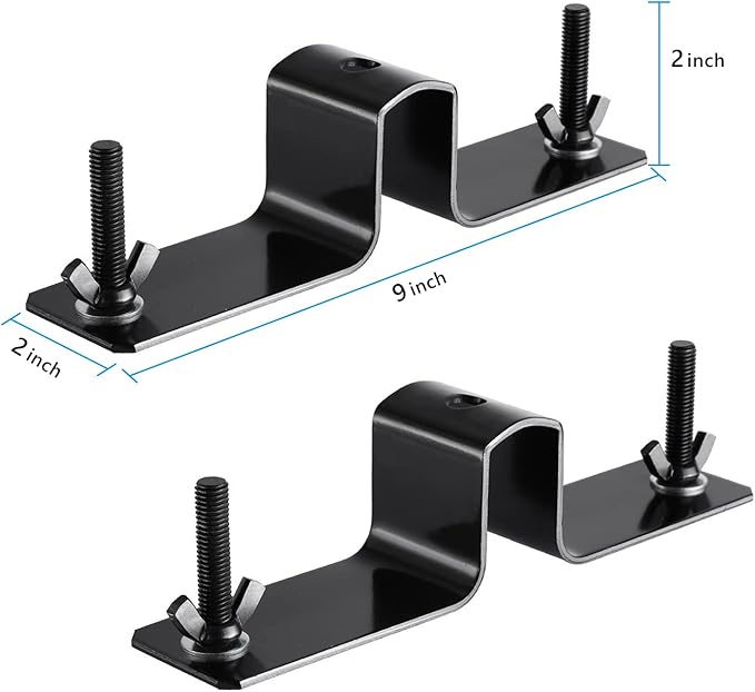 SLOW DOLPHIN Photo Video Studio Triple Crossbar 10 (W) x 8.5 (H) ft Adjustable Photography Backdrop Background Support Stands, with Mounting Bracket and 6 Pcs Spring Clamp, Carry Bag