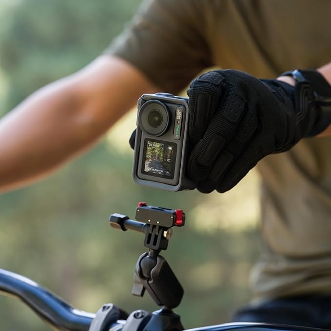 Xtra Edge Pro Action Camera, 4K Vlogging Camera with 1/1.3'' Sensor, 65ft Waterproof, Night View & Stabilization for Cycling, Diving, Sports Shooting