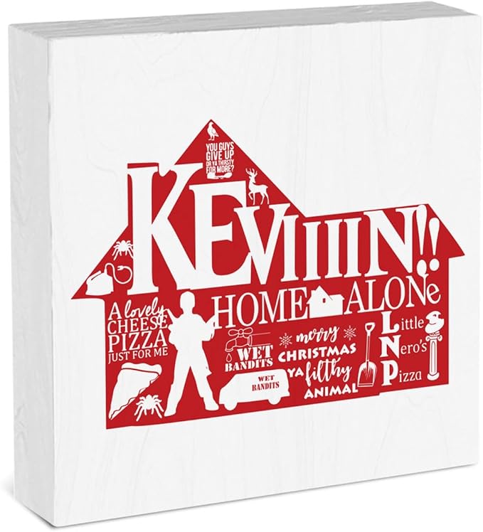 Christmas Vacation Decorations for Living Room Dining Table Christmas Holiday Decor for Room Merry Xmas Decor 5 X 5 Inches