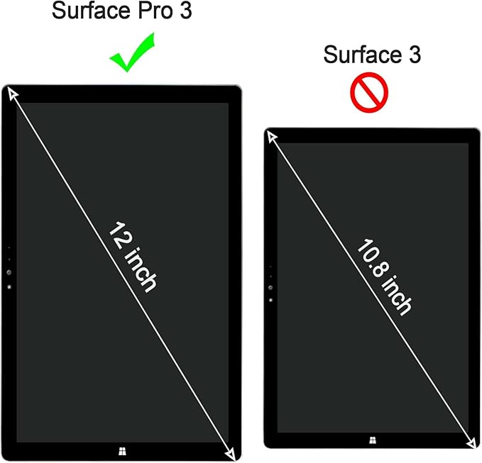 Megoo Screen Protector for Surface Pro 3, Tempered Glass, HD Clear-Scratch resistant-Friendly Touching Screen - Designed for Microsoft Surface Pro 3 (12 inch) ¡­