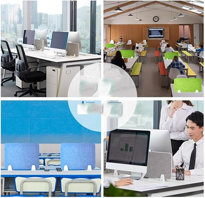 Privacy Desk Divider Panel, Acoustic Office Partition, Soundproof Study Screen, Noise Reduction for Students, Work from Home Solution, Workspace nizer