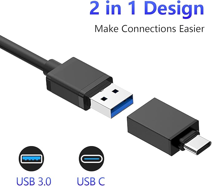 Multi Memory Card Reader, 6 in 1 USB C USB 3.0 to SD TF XD CF MS M2 Card Reader Adapter, Supports SD SDXC SDHC CF CFI TF Micro SD Micro SDXC Micro SDHC MS MMC UHS-I Cards,for Windows/Mac/Linux/Android
